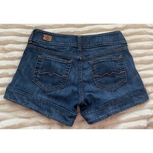 Red Engine Ginger Dark Wash Denim Shorts Size 31 Low Rise Cuffed Made in USA